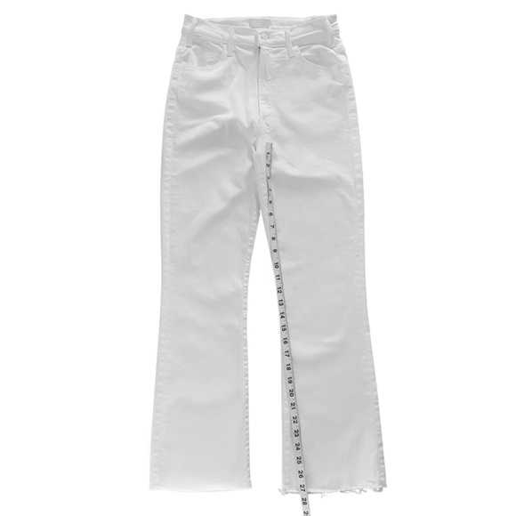 MOTHER White Cropped Flare Jeans - Picture 5 of 11